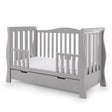 Stamford Luxe Sleigh Cot Bed In Warm Grey - Little Snoozes