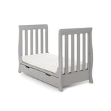 Stamford Mini Sleigh 2 Piece Cot Bed Set In Warm Grey - Little Snoozes