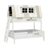 FREE Installation -LIFETIME Kidsrooms Adventure Hangout Double Bunk Bed - Little Snoozes