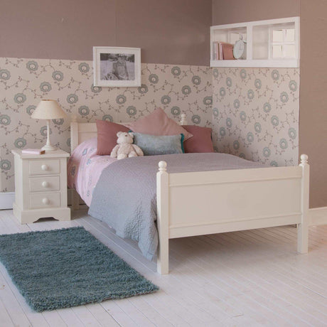 Little Folks Fargo Small Double Bed In Ivory White - Little Snoozes
