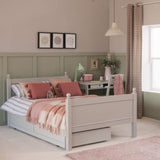 Little Folks Fargo Small Double Bed with Trundle In Farleigh Grey - Little Snoozes