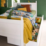 Little Folks Fargo Single Bed with Trundle In Pure White - Little Snoozes