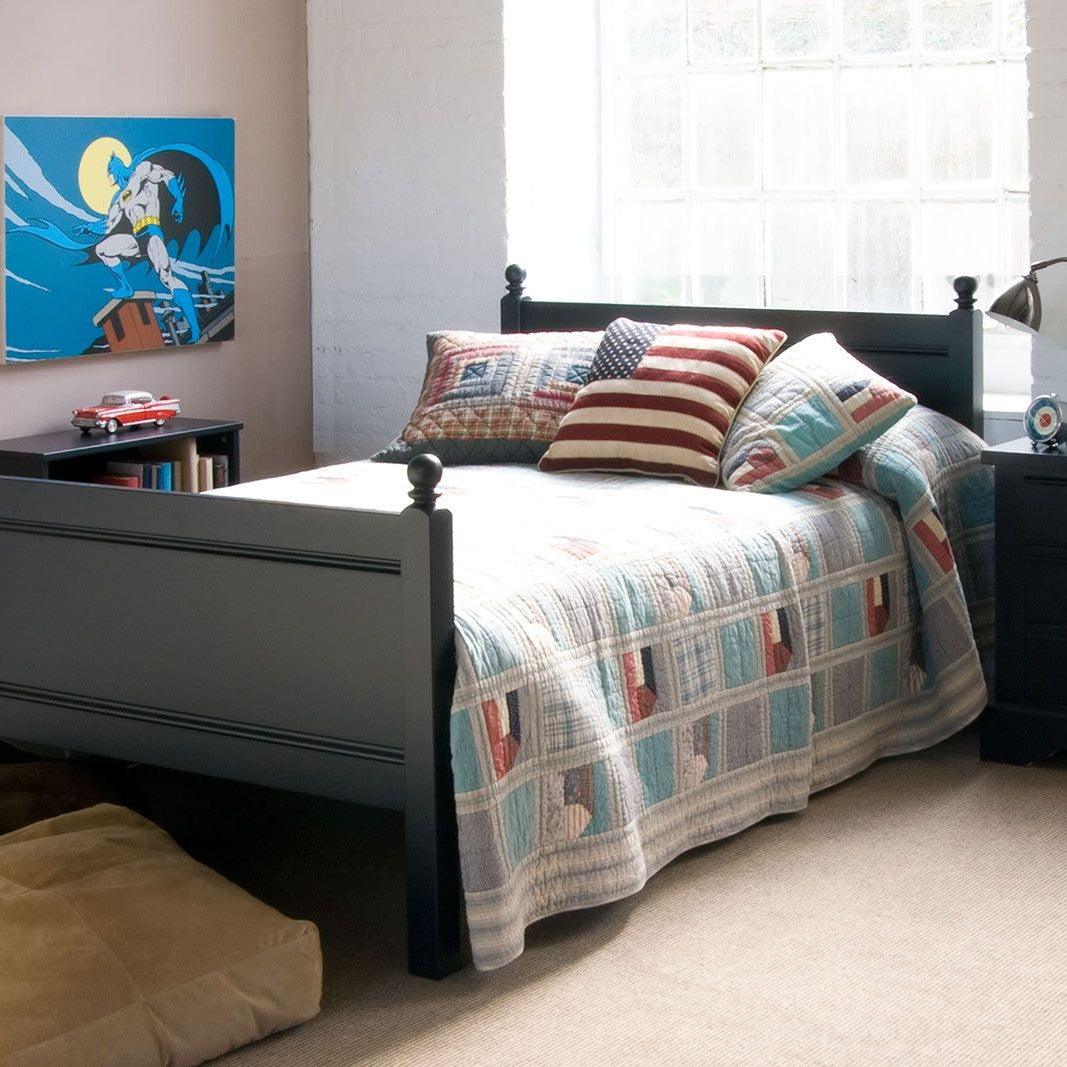 Little Folks Fargo Small Double Bed In Painswick Blue - Little Snoozes
