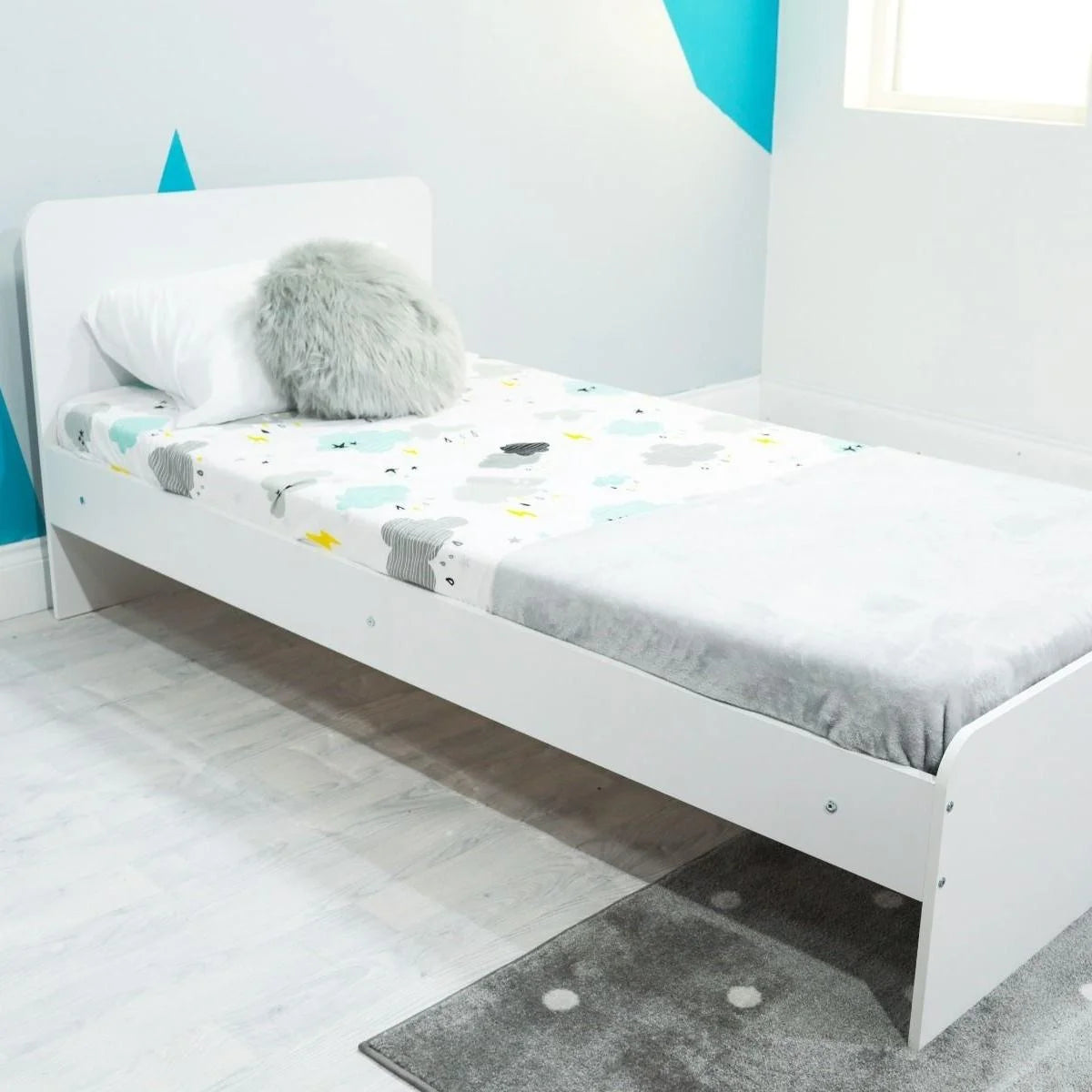 Wizard Children's Single Bed Frame in White - Little Snoozes
