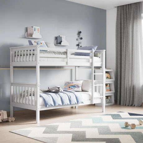 Flair Furnishings Zoom Bunk Bed in White - Little Snoozes