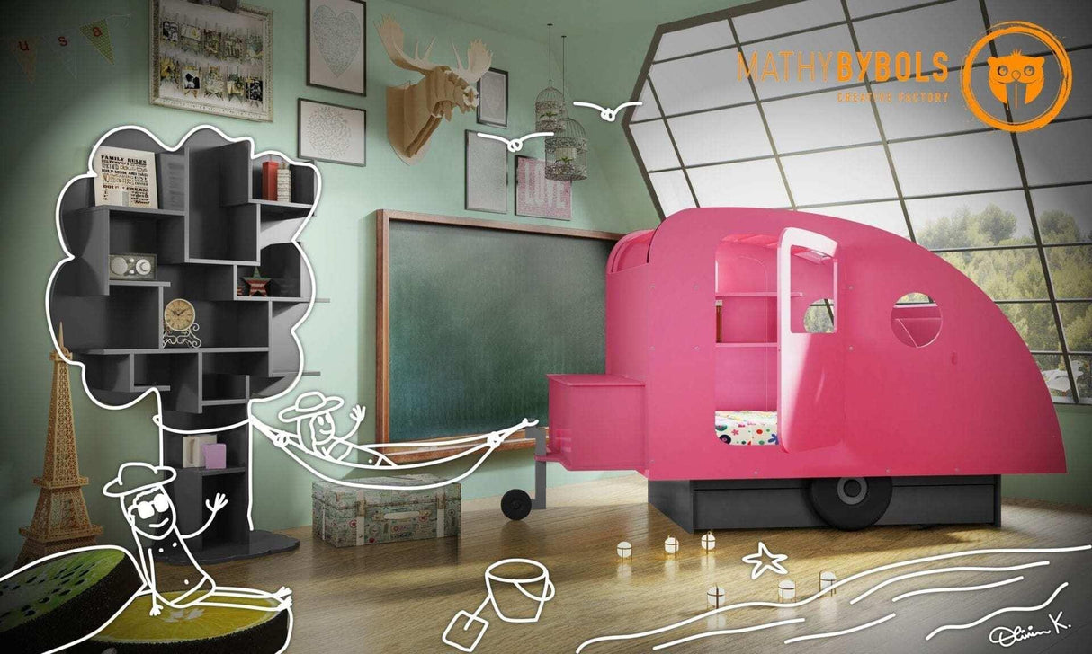 Mathy by Bols Kids Caravan Themed Bed - Little Snoozes